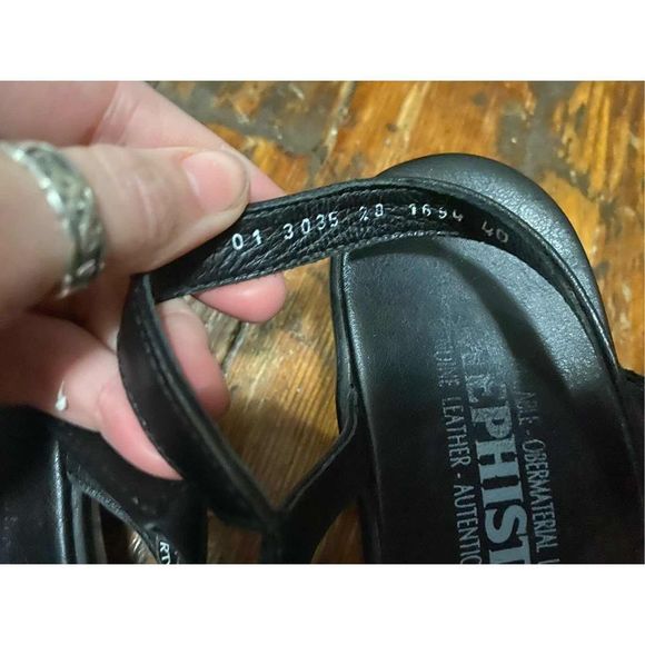 Mephisto black Womens halinka sandal, size 40 EU, size 9 W preloved - Picture 8 of 12
